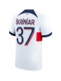 Paris Saint-Germain Milan Skriniar #37 Venkovní Dres 2023-24 Krátký Rukáv